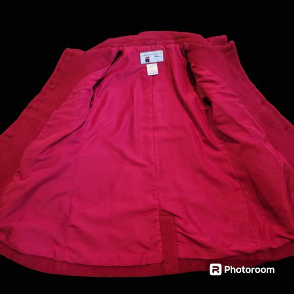 Girl's Size 12-24 Months Janie And Jack Collection Red Peacoat - Picture 3 of 4